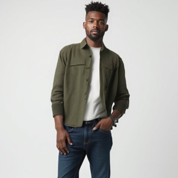 Simons Other - NWT Le31 Men's Quilted Olive Jacket L